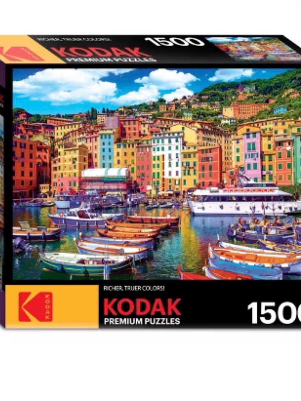 Kodak Old Town Harbor of Camogli, Genoa Italy Jigsaw Puzzle - 1500pc new